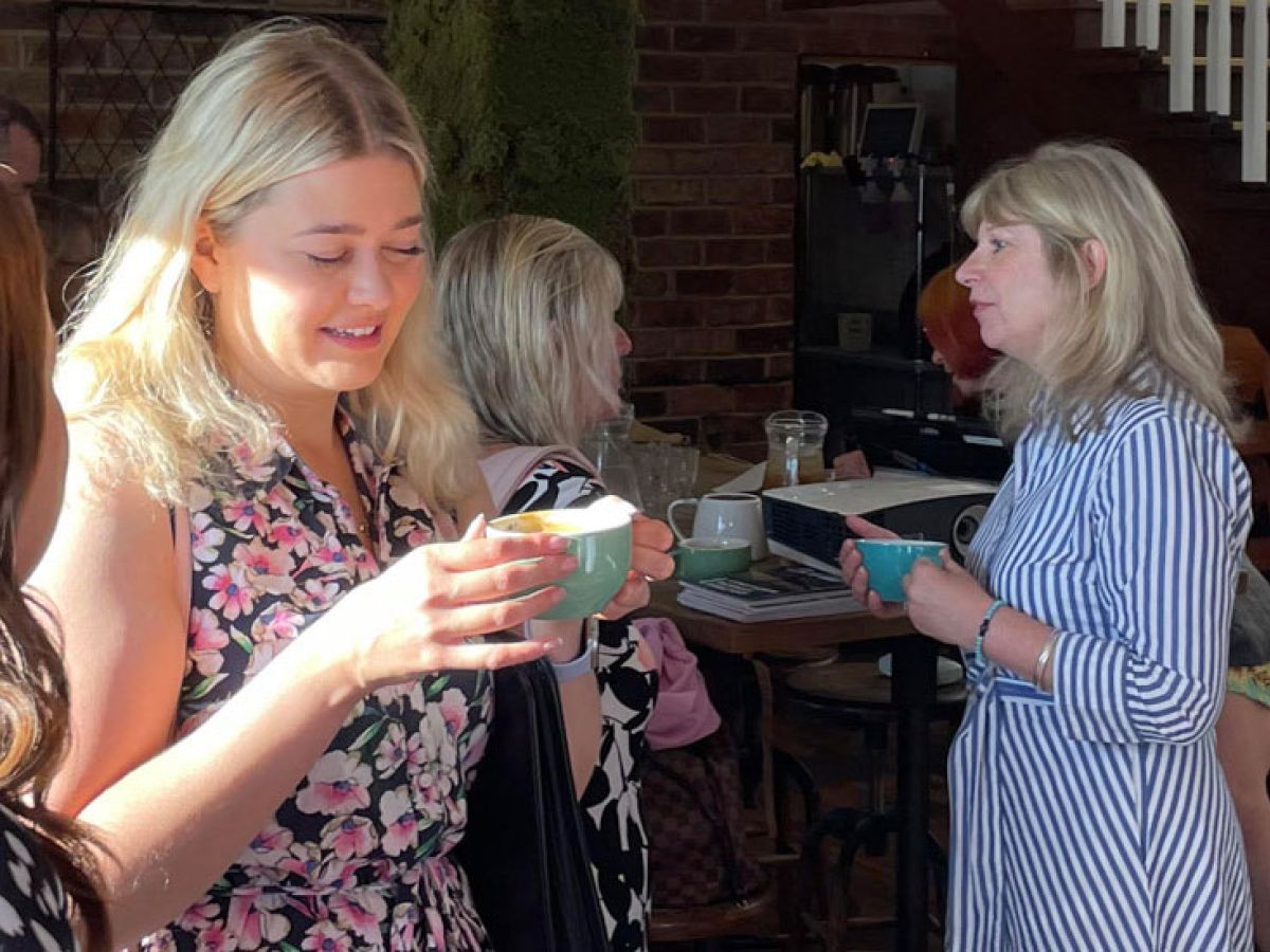 guests meeting at Juice event