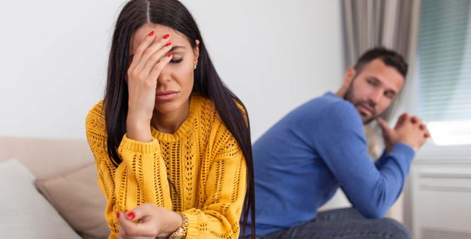 couple not happy with each other