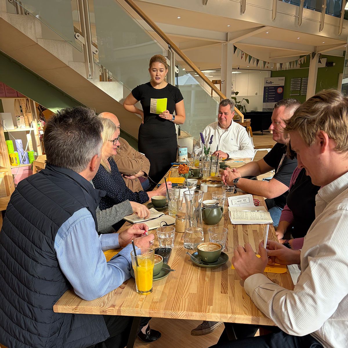 guests enjoying themselves at networking event